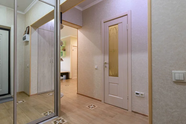 Passage Hallway Living Room Small Apartment — Stock Photo, Image