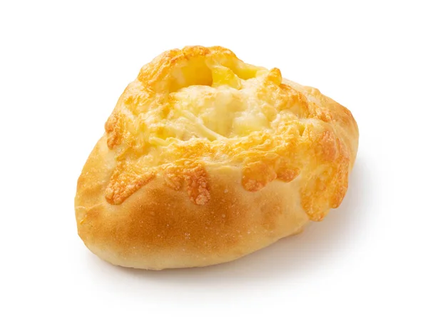 奶酪法国面包放在白色的背景上 日本料理面包 — 图库照片