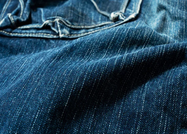 Jeans Bleu Texture Fond — Photo