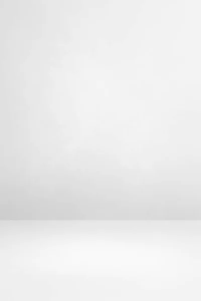 灰色の背景を持つ白い空の部屋 — ストック写真