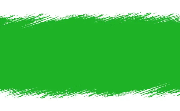 Smear Green Paint White Panoramic Background Vector Illustration — Stock Photo, Image