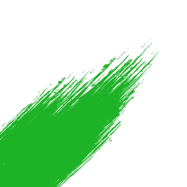 白色全景背景上的绿色油漆涂片 矢量图解 — 图库照片