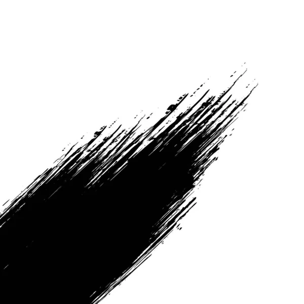 Мазок Черной Краски Белом Панорамном Фоне Векторная Иллюстрация — стоковое фото
