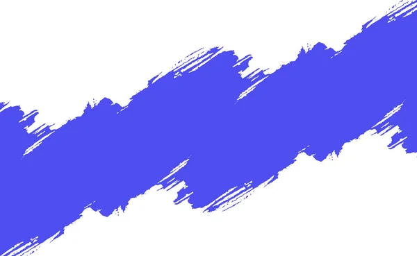 Esfregaço Tinta Azul Sobre Fundo Panorâmico Branco Ilustração Vetorial — Fotografia de Stock