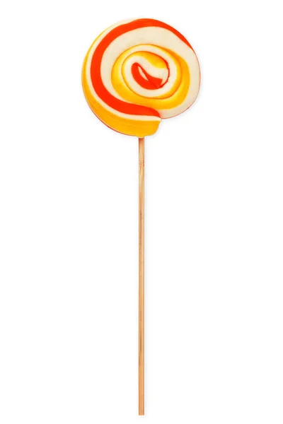 Süße Bunte Lollipop Isoliert Über Weißem Hintergrund — Stockfoto