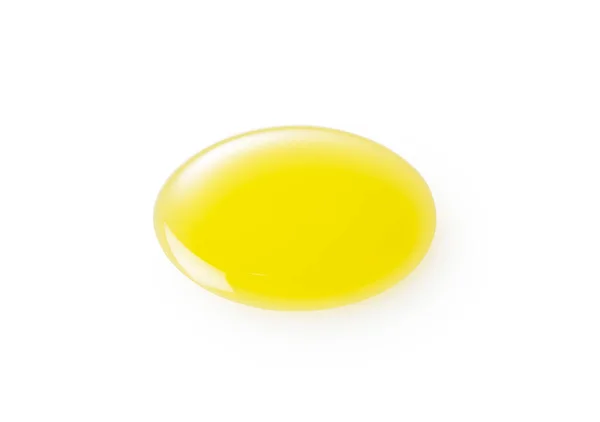 白い背景に隔離された黄色いワックスの卵 — ストック写真