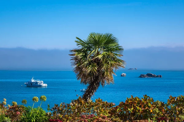 Kijk Naar Stad Perros Guirec Bretagne Frankrijk — Stockfoto