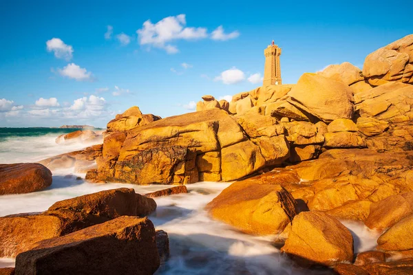 Atlantikküste Der Bretagne Bei Ploumanach Frankreich — Stockfoto