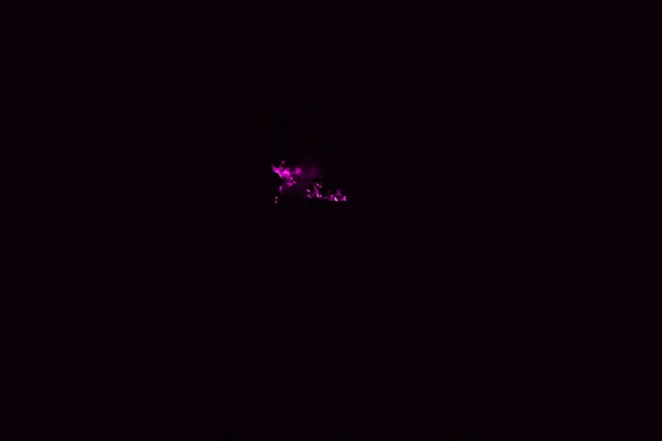 Flamme Violette Feu Brûlage Paille Riz Nuit — Photo