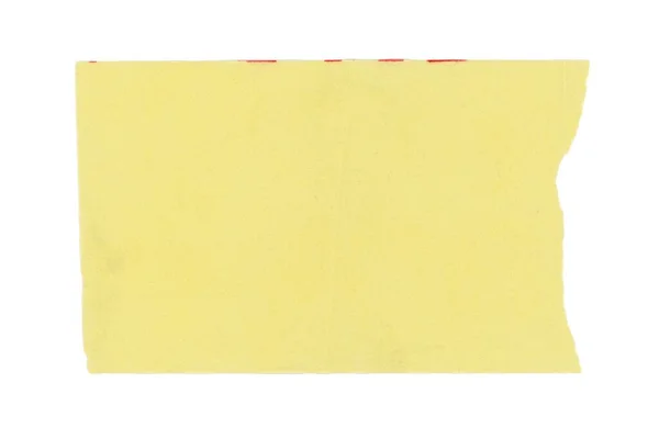 Label Tag Kertas Kuning Untuk Informasi Produk Yang Diisolasi Atas — Stok Foto
