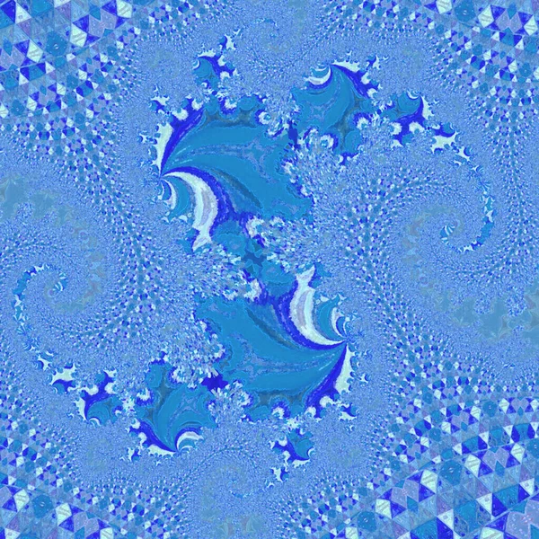 Fondo Rizado Abstracto Agua Azul Big Blot Propagación — Foto de Stock