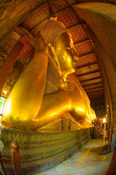 Wat Pho Parque Diversões Hotéis Morte Buda Buda Tailândia Bangkok — Fotografia de Stock