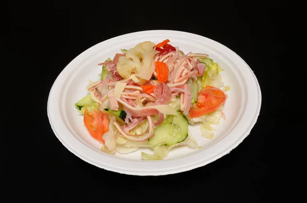 Salada Com Frango Legumes — Fotografia de Stock