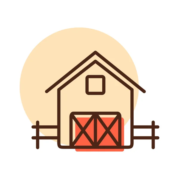 Barn Icon Farm Animal Sign Graph Symbol Your Web Site — Stock Photo, Image