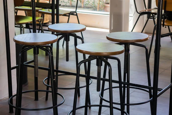 Leere Stühle Einem Café — Stockfoto