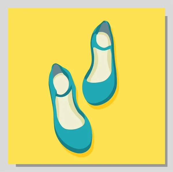 Vector Ilustración Los Zapatos Una Mujer — Foto de Stock