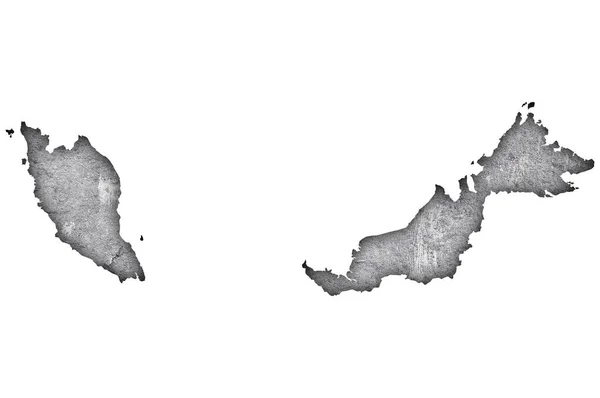 Mappa Della Svizzera Con Confini Nazionali — Foto Stock