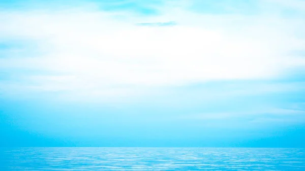 Gyönyörű Tengeri Horizont Kék Természetes Fotó Háttér — Stock Fotó