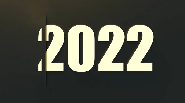 Representación Portada Del Diario Negocios Para 2022Con Deseos — Foto de Stock