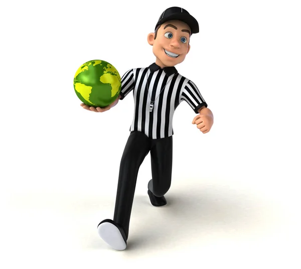 Fun Illustration Cartoon Character Ball — Stock Photo, Image