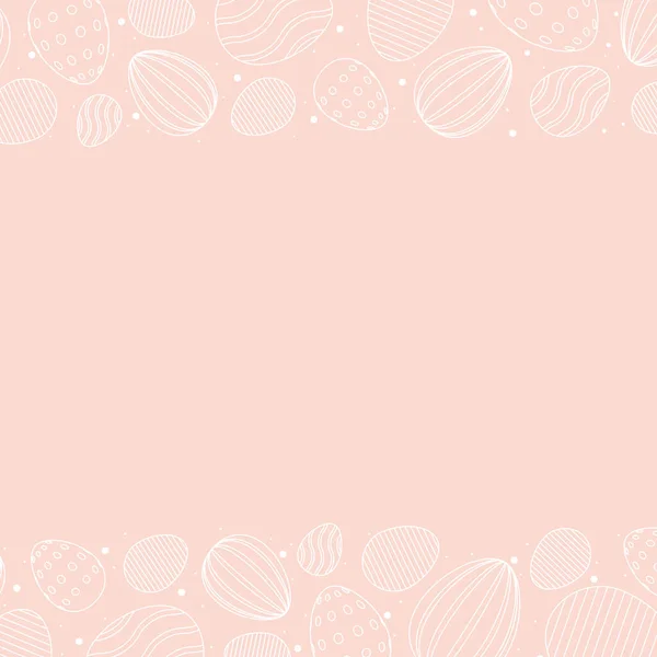 Roze Pasen Achtergrond Met Vakantie Elementen Vector Illustratie — Stockfoto