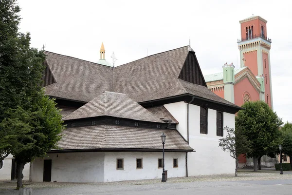 Pomnik Unesco Kezmarok Kościół Trójcy Świętej Słowacja — Zdjęcie stockowe