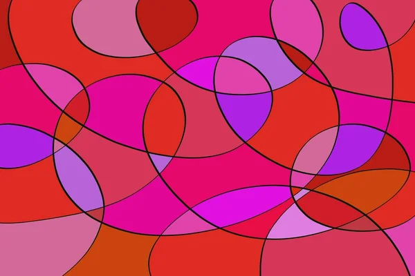 Abstrakte Vektor Glasmalerei Mosaik Hintergrund Rosa Und Violett — Stockfoto