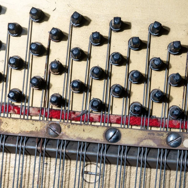 Old Vintage Piano Wooden Background — Stock Photo, Image