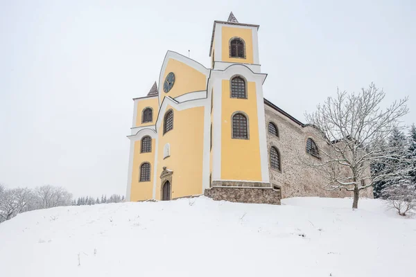Iglesia Del Monasterio Epifanía Invierno —  Fotos de Stock