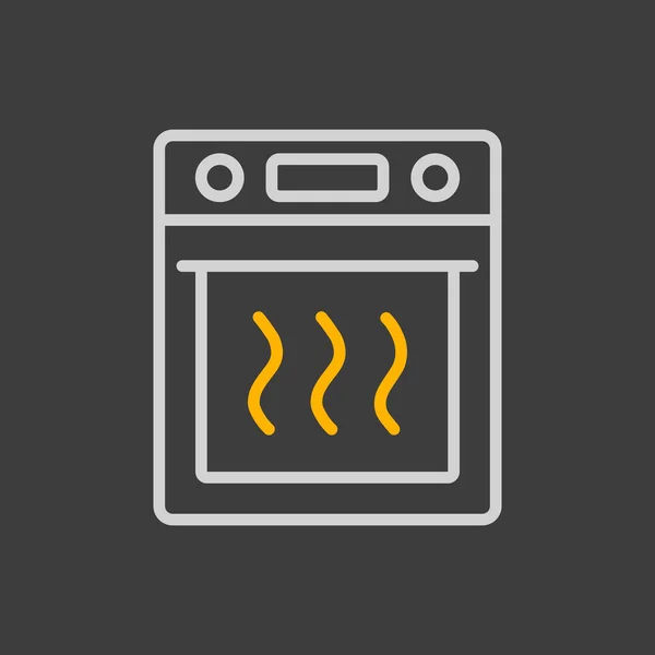 Icono Cocina Horno Eléctrico Vector Símbolo Gráfico Para Diseño Del — Foto de Stock