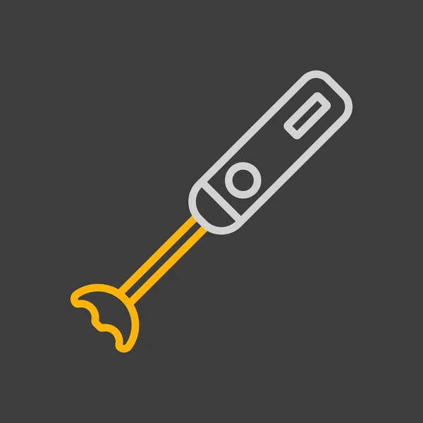 Ikona Wektora Ręcznego Miksera Elektryczne Urządzenie Kuchenne Symbol Graficzny Gotowania — Zdjęcie stockowe