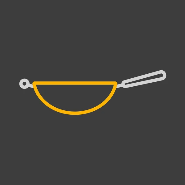 Ikona Wektora Patelni Sprzęt Kuchenny Symbol Graficzny Gotowania Projektu Strony — Zdjęcie stockowe