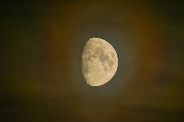 Clair Lune Dans Une Nuit Poussiéreuse — Photo