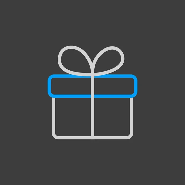 Gift Vector Icon Commerce Sign Graph Symbol Your Web Site — Stock Photo, Image