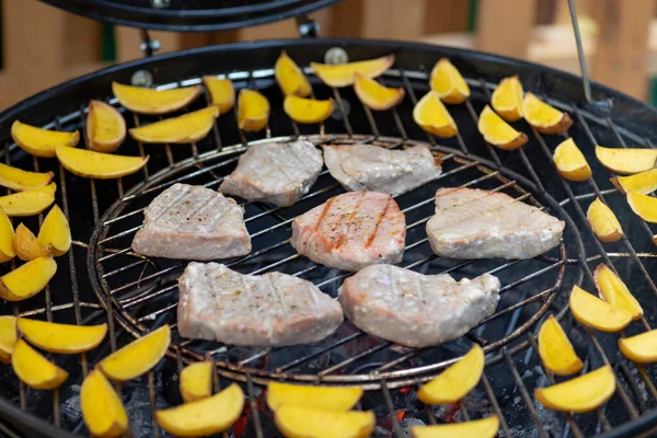 Grilled Fish Grill — Stock Photo, Image