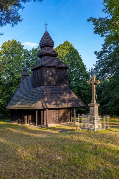 Träkyrka Skogen — Stockfoto