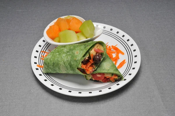 Mexikanisches Essen Köstlicher Salat Mit Gemüse Und Käse — Stockfoto