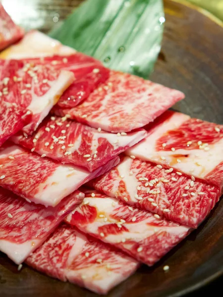 Honetsuki Karubi Rib Bone Det Det Minst Feta Röda Köttet — Stockfoto