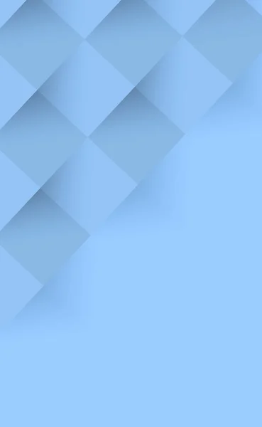 Astratto Sfondo Blu Modello Web Quadrati Con Ombra Illustrazione Vettoriale — Foto Stock