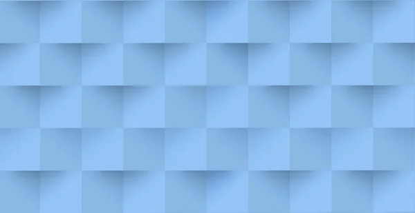 Fondo Azul Abstracto Plantilla Web Cuadrados Con Sombra Ilustración Vectorial —  Fotos de Stock