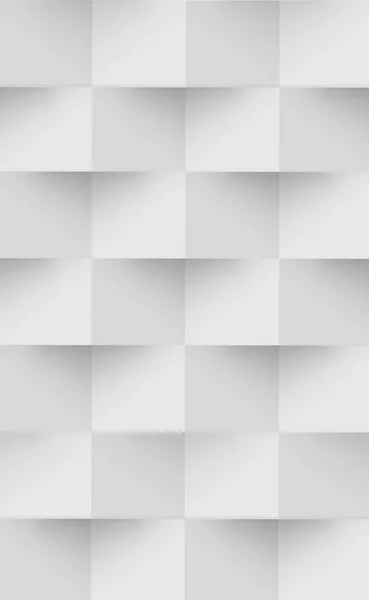 Abstraktní Bílé Pozadí Webová Šablona Čtverce Stínem Vektorová Ilustrace — Stock fotografie