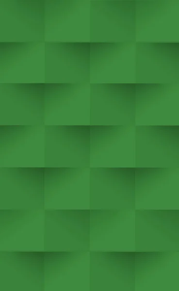 Fond Vert Abstrait Modèle Web Carrés Avec Ombre Illustration Vectorielle — Photo