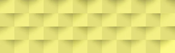 Abstrakter Gelber Hintergrund Web Vorlage Quadrate Mit Schatten Vektorillustration — Stockfoto