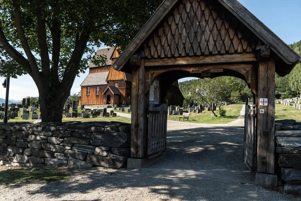 Ringebu Stavkyrkje Norska Ringebu Stavkyrkje Kyrka Ringebu Norge Stavkyrkan Största — Stockfoto