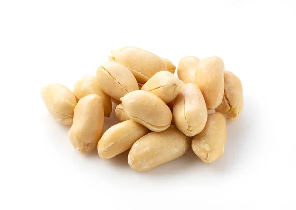 Roasted Peanuts White Background — Stock Photo, Image