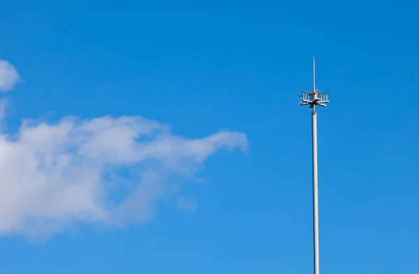 Pdc Lighting Rod Early Streamer Emission Blue Sky Closing Cloud — Stock Photo, Image