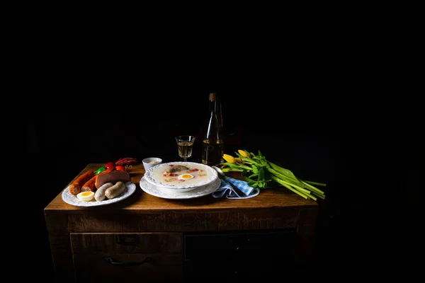 Ein Kulinarisches Foto Eines Tellers Eines Restaurants — Stockfoto