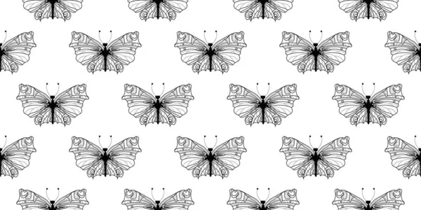 Abstract Modern Butterfly Style Wallpaper Design Trendy Japanese Banner Black — Stock Photo, Image