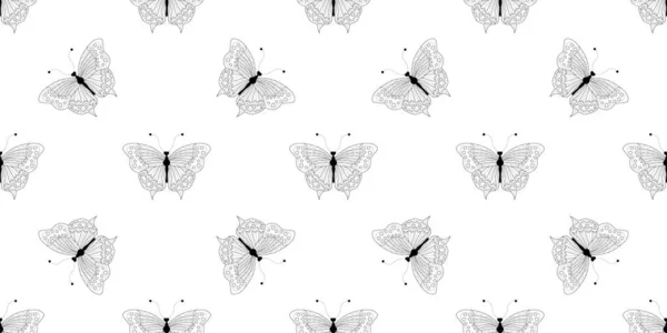 壁紙デザインのための抽象現代蝶スタイル 黒モダンな蝶のスタイルで流行の日本のバナー — ストック写真