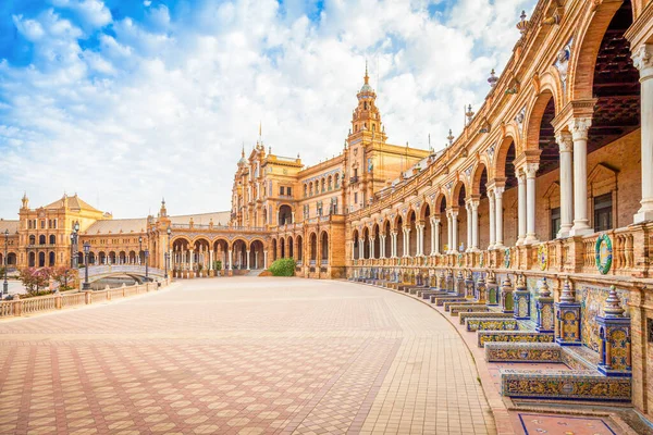 Spanien Sevilla Spanischer Platz Ein Wegweisendes Beispiel Der Renaissance Renaissance — Stockfoto